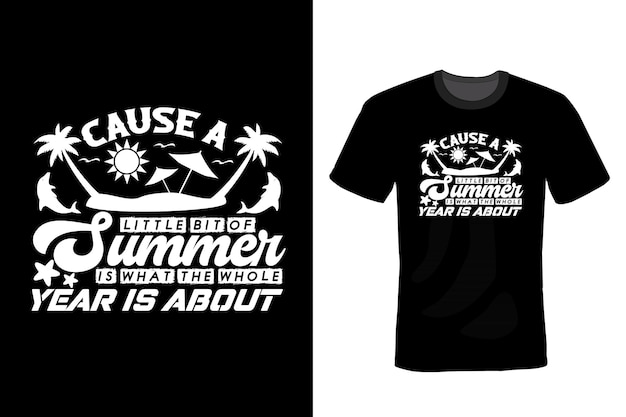 Summer T shirt design vintage typography