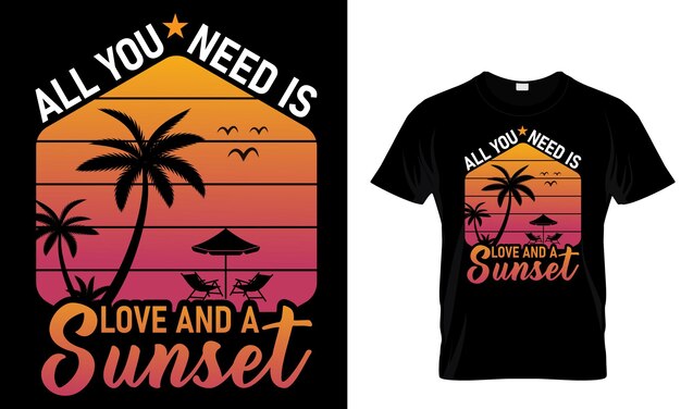 Summer t shirt design