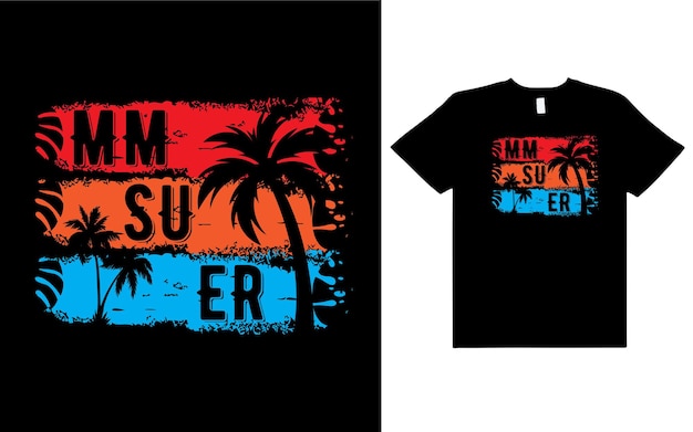 Vector summer t shirt design