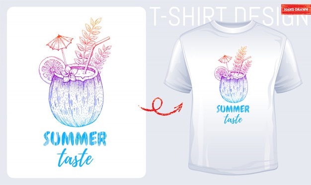여름 티셔츠 프린트
