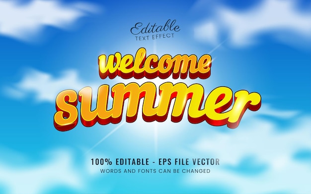 Summer text effect