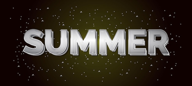 Summer text effect