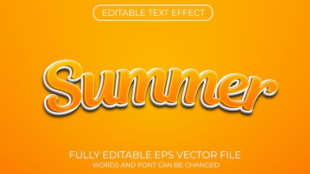 Summer text effect