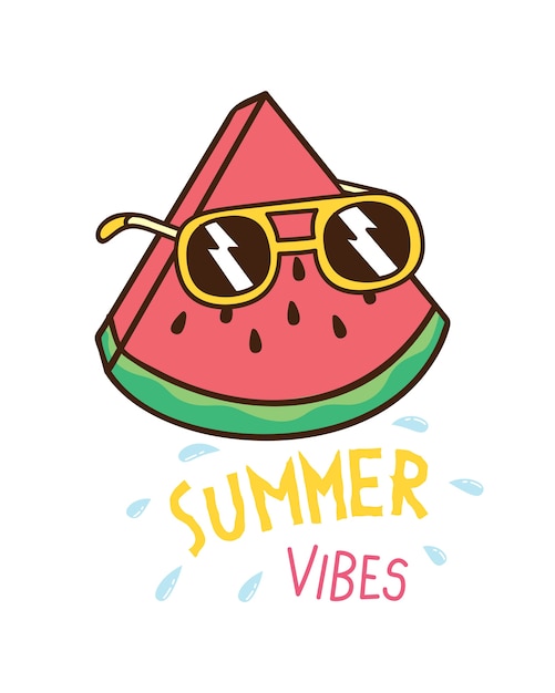 Vector summer themed t shirt design