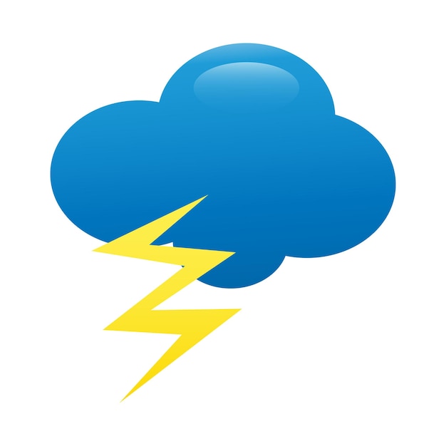 Summer thunderstorms storm clouds thunderstorm lightning cloud\
and lightning bolt sketch icon for infographic website or app