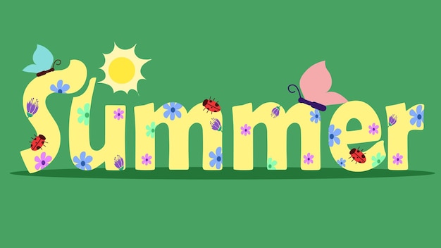 Summer time color background