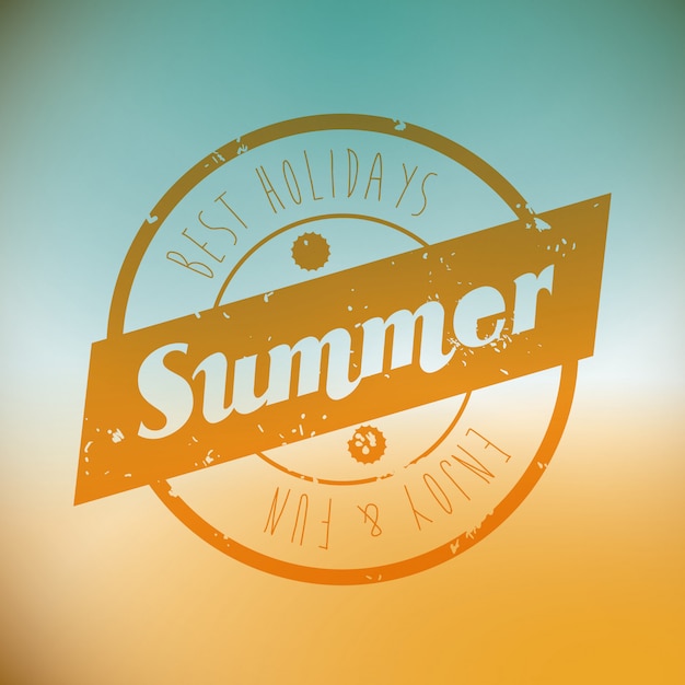 Vector summer time design.