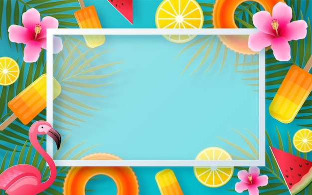 Vector summer time holiday design