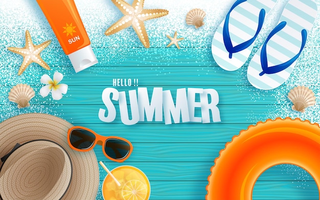 Summer time holiday design 