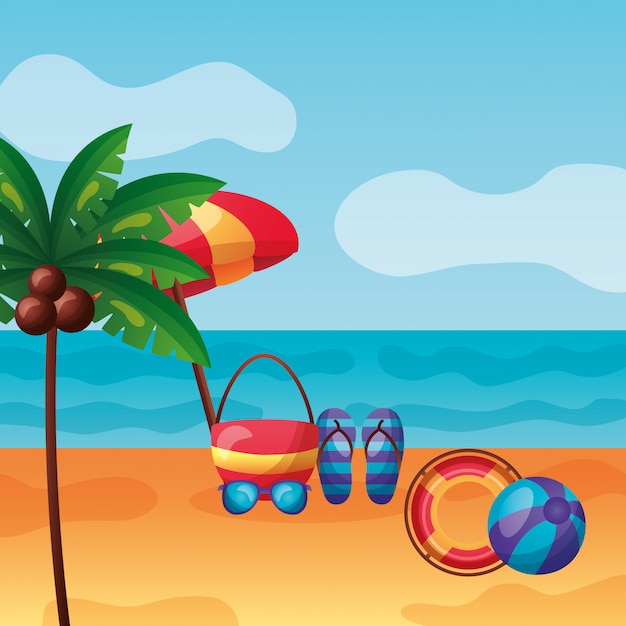 Premium Vector | Summer time holiday