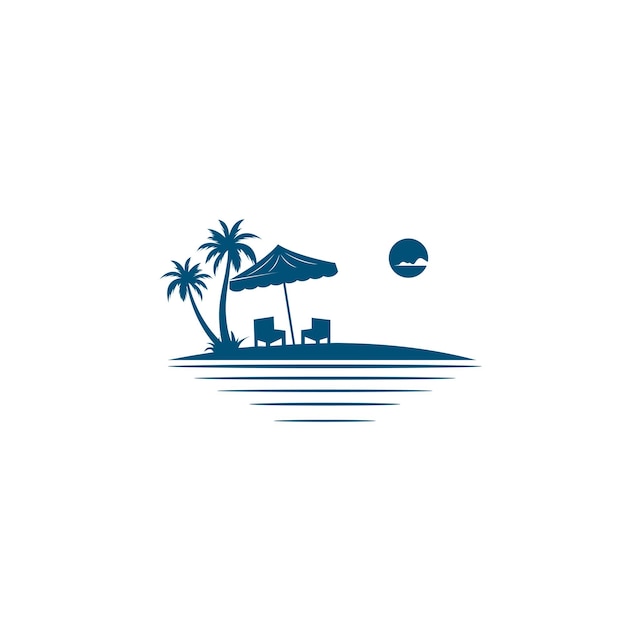 Summer time icon vector illustration concept design