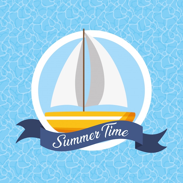 Summer time illustration