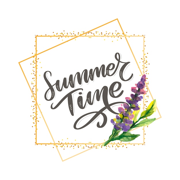 Summer time lettering