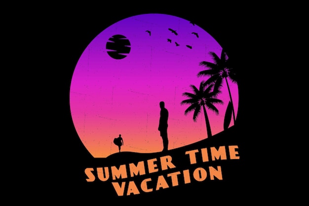 Summer time silhouette design