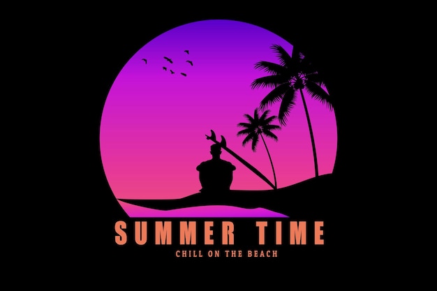 Summer time silhouette design