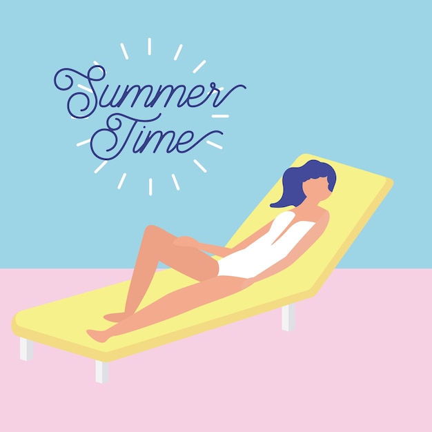Vector summer time vacation