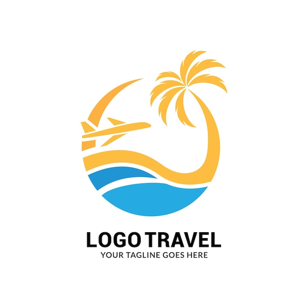 Premium Vector | Summer travel logo icon vector template.