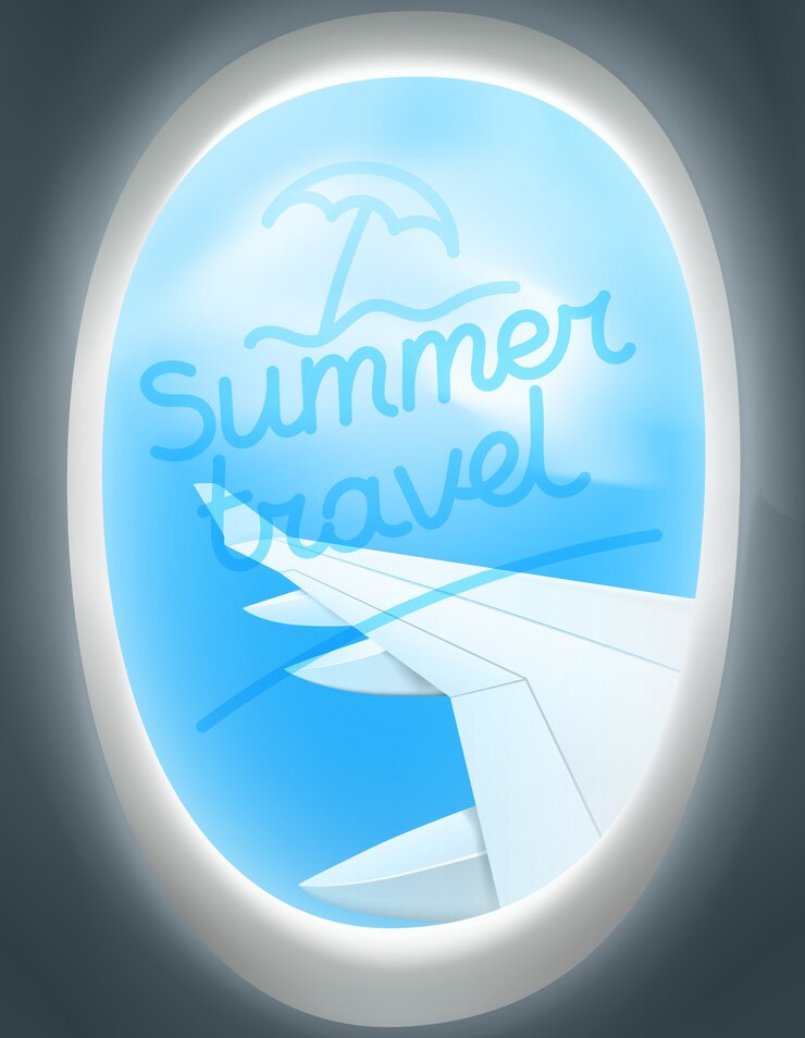 Vector summer travel vector concept