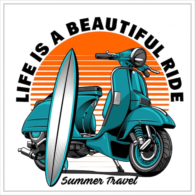 Vector summer travel