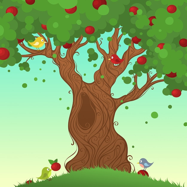 Summer tree illustration
