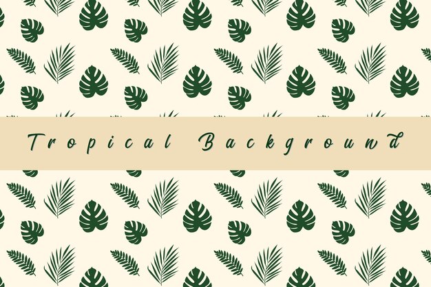 Summer Tropical Background Tropical Leaves Green Leafs Background