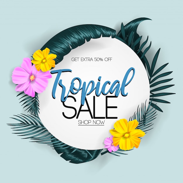 Summer tropical sale