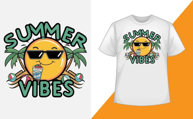 Vector summer tshirt design for men and women vector art