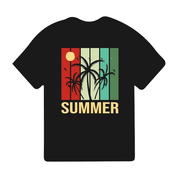 夏の t シャツのデザイン夏の楽園夏のビーチ休暇 t シャツ夏のサーフィン t シャツ