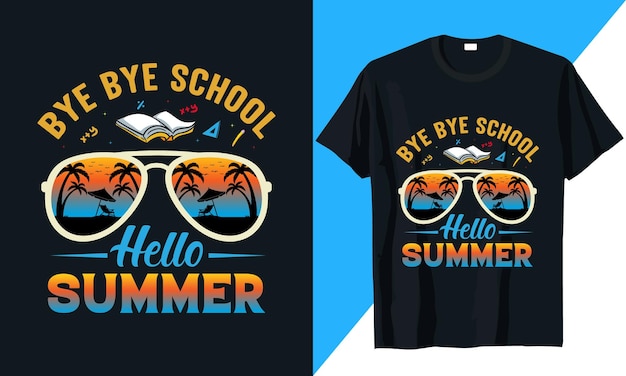 Summer tshirt design vector