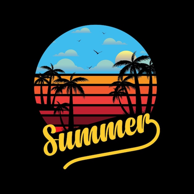 Premium Vector | Summer tshirt designnew design