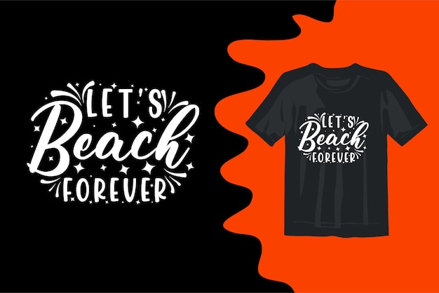 Summer typography t shirt design vector