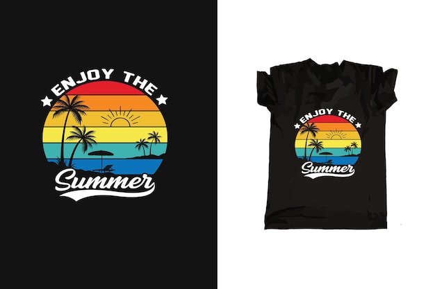 Summer typography tshirt design