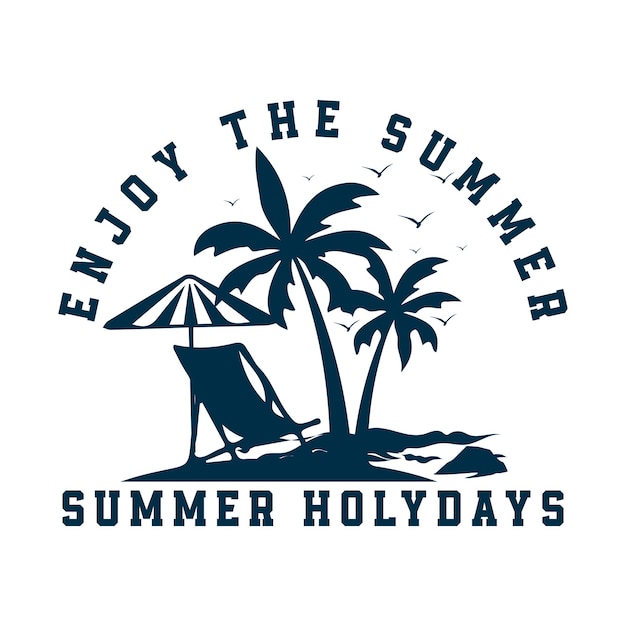 Summer Typography Vector Tshirt design