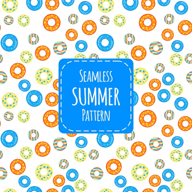 Summer vacation holiday seamless pattern