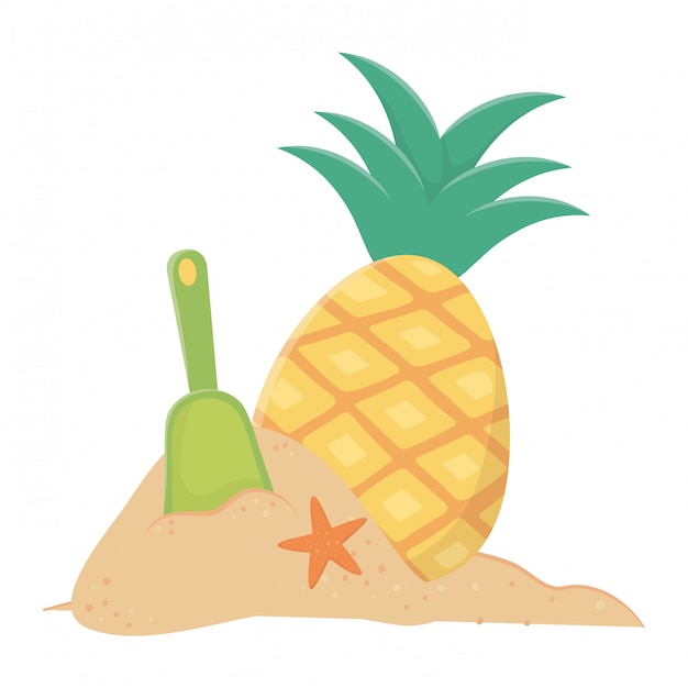 Summer and vacation icon set 