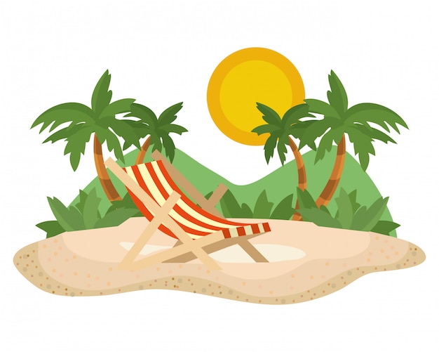 Summer and vacation icon set 