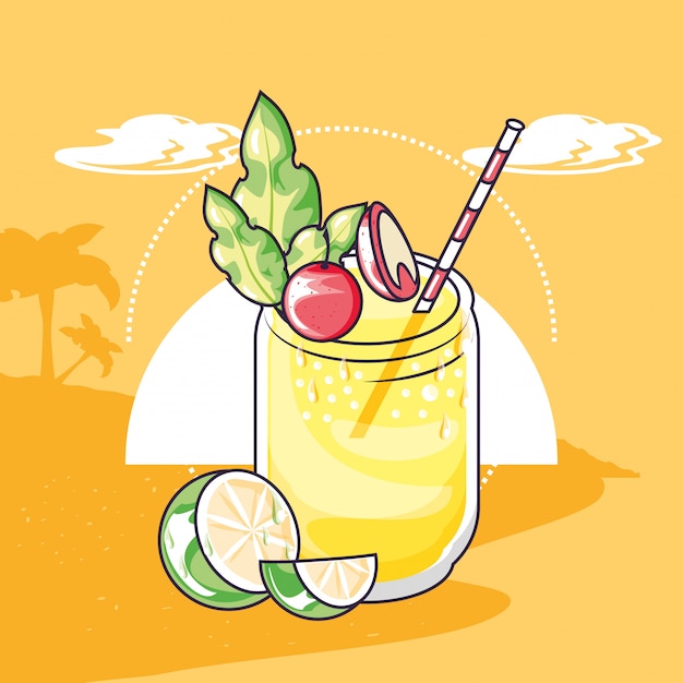 Summer and vacation icon set