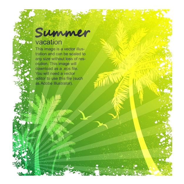 Summer vacation vector