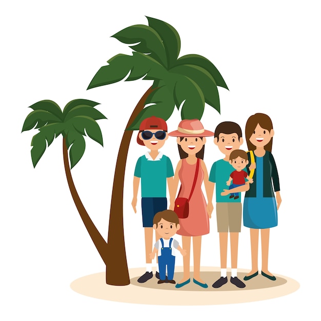 summer vacations holiday poster vector illustration design