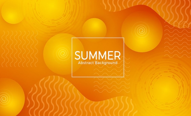 Summer vector abstract template design Summer abstract background with circle spiral
