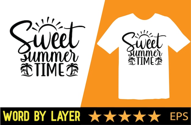 Summer vector t-shirt design