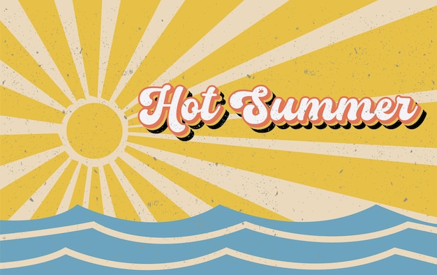 Vector summer vibes bannerontwerp