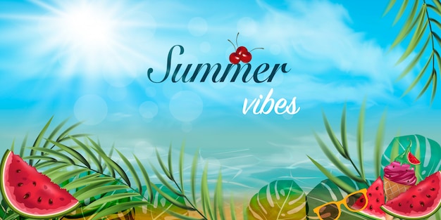 Summer vibes card