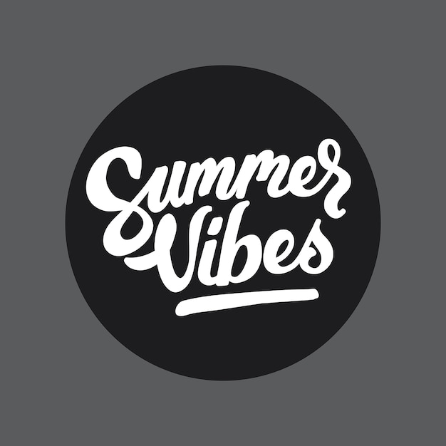 Summer Vibes handlettering typografie