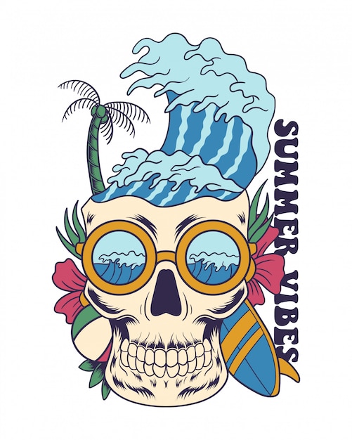 Summer vibes illustration