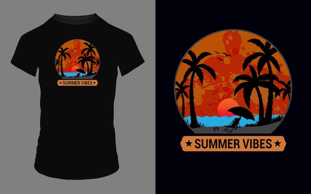 'Summer Vibes' Summer T Shirt design