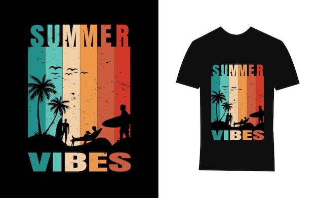 Vector summer vibes t shirt design