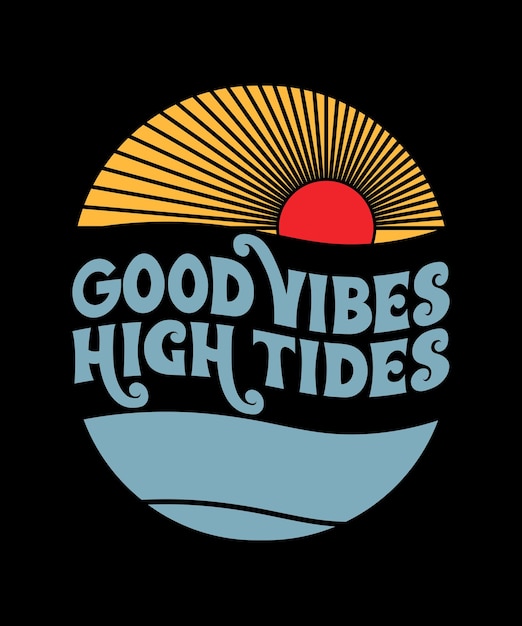 Summer vibes t-shirt design