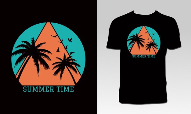 Summer Vintage T Shirt Design