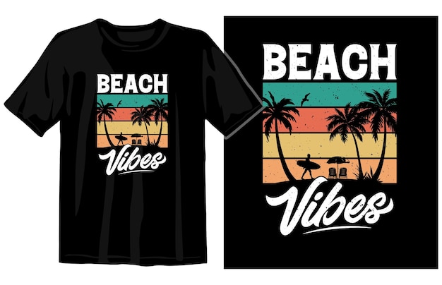 夏のビンテージ t シャツのデザイン夏の T シャツのデザインのベクトル夏のビーチの休暇 T シャツ
